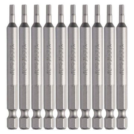 Vessel Power Bit 1/4" Hex B, H3x75H, PK10 B35H375H