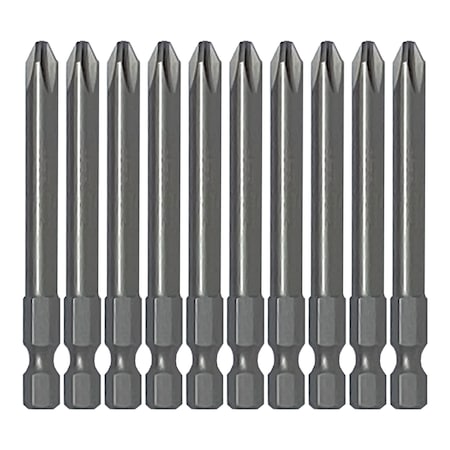 Vessel Power Bit 1/4" Hex B, +2x6.35x70H, PK10 B35P263570H