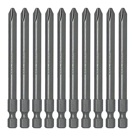 Vessel Power Bit 1/4" Hex B, +2x6.35x89H, PK10 B35P263589H