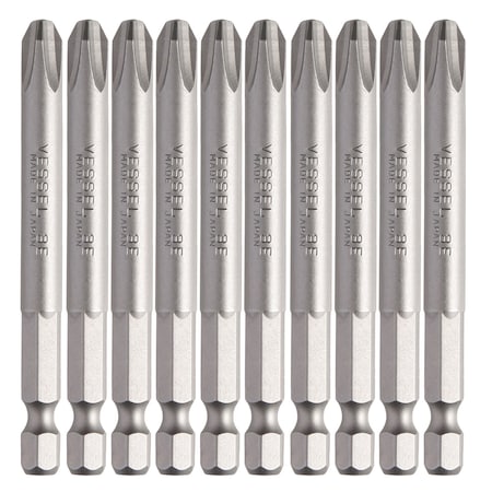 Vessel Power Bit 1/4" Hex B, +3x75E, PK10 B35P375E