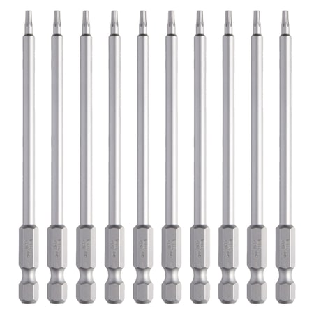 Vessel Power Bit 1/4" Hex B, T10Hx100H Ta, PK10 B35T10H100H