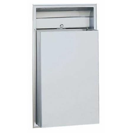 Bobrick Trash Can, Stainless Steel B3644