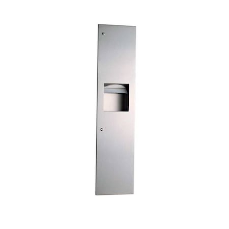 Bobrick Mounted Flush Paper Towel Dispenser/Waste, SS B380349