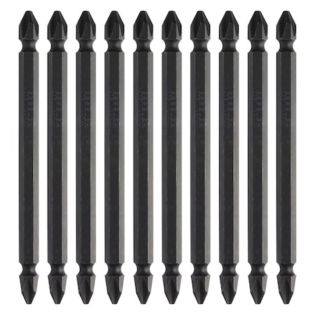 Vessel Double-Ended Bit 1/4" Hex B, +2Bx1, PK10 B43BP2100S