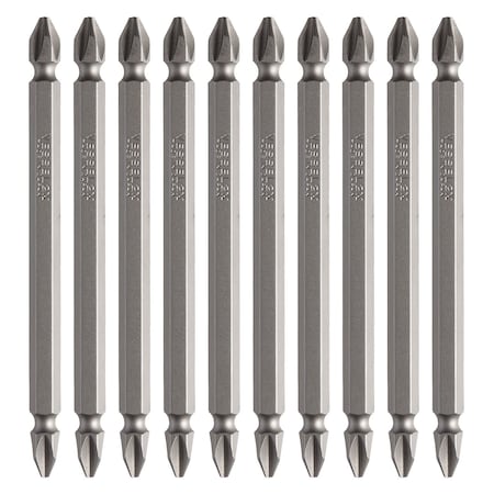 Vessel Double-Ended Bit 1/4" Hex B, +2x10, PK10 B43P2100X