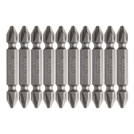 Vessel Double-Ended Bit 1/4" Hex B, +2x50, PK10 B43P250H