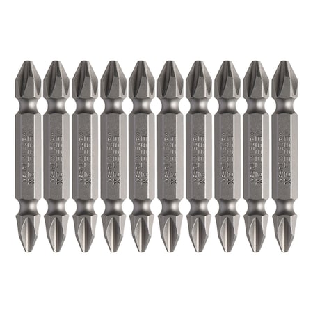 Vessel Double-Ended Bit 1/4" Hex B, +2x50, PK10 B43P250X