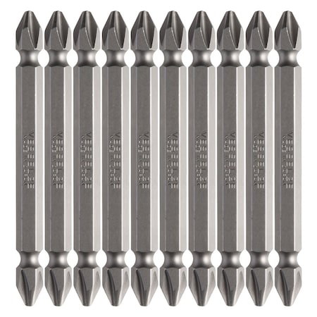 Vessel Double-Ended Bit 1/4" Hex B, +2x75, PK10 B43P275E