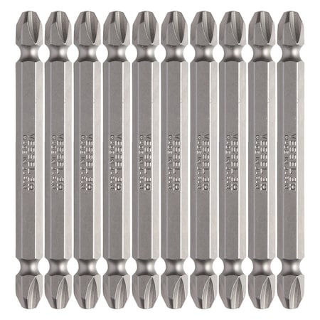 Vessel Double-Ended Bit 1/4" Hex B, +3x75, PK10 B43P375H
