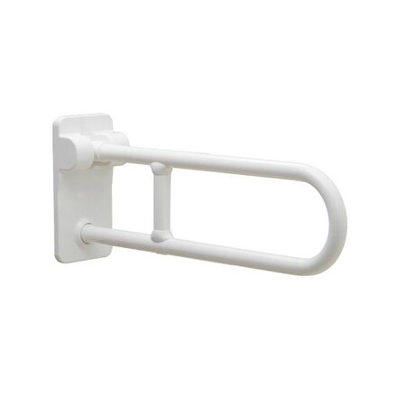 Bobrick Vertical B49916 White Grab Bar, 27-9/16" L, 304 Stainless Steel, White B49916