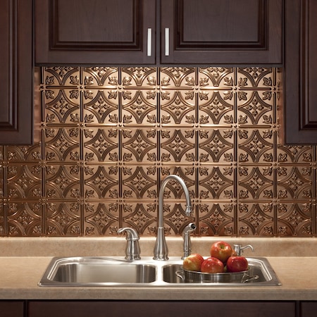 Fasade Fasade 18in x 24in Traditional 1 Oil Rubbed Bronze Backsplash Panel 5pk PB5026