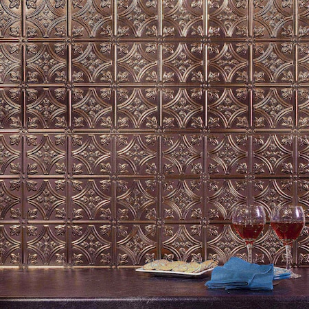 Fasade Fasade 18in x 24in Traditional 1 Brushed Nickel Backsplash Panel 5pk PB5029