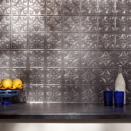 Fasade Fasade 18in x 24in Traditional 1 Galvanized Steel Backsplash Panel 5pk PB5030