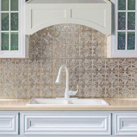 Fasade Fasade 18in x 24in Traditional 1 Vintage Metal Backsplash Panel 5pk PB5034