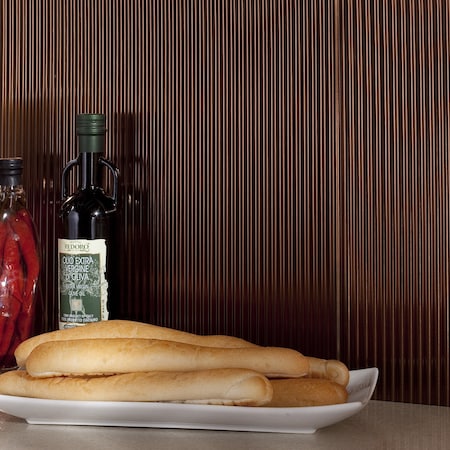 Fasade Fasade 18in x 24in Rib Oil Rubbed Bronze Backsplash Panel 5pk PB5226