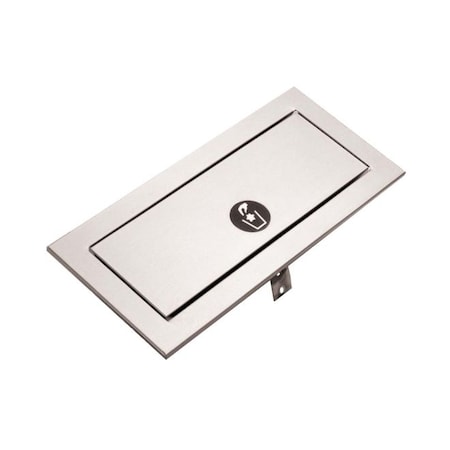 Bobrick Round Indoor Metal Can, Silver, Stainless Steel B527