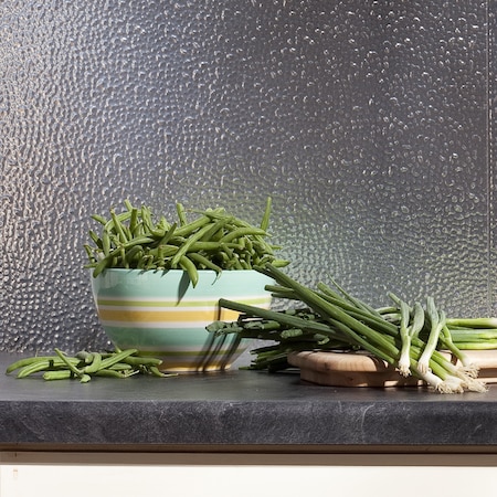 Fasade Fasade 18in x 24in Hammered Brushed Aluminum Backsplash Panel 5pk PB5508