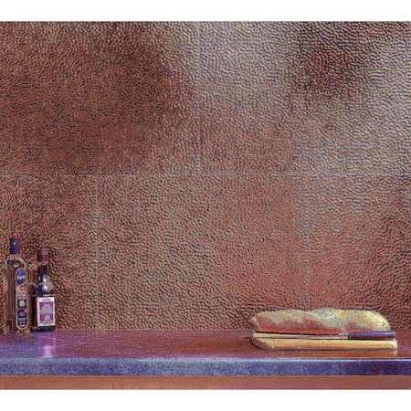 Fasade Fasade 18in x 24in Hammered Antique Bronze Backsplash Panel 5pk PB5531