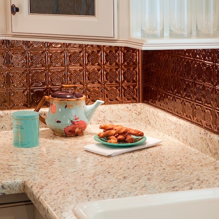 Fasade Fasade 18in x 24in Traditional 6 Oil Rubbed Bronze Backsplash Panel 5pk PB5626