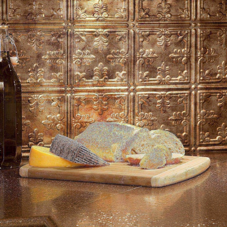 Fasade Fasade 18in x 24in Traditional 10 Bermuda Bronze Backsplash Panel 5pk PB5717