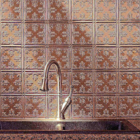 Fasade Fasade 18in x 24in Traditional 10 Argent Bronze Backsplash Panel 5pk PB5728