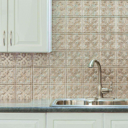 Fasade Fasade 18in x 24in Traditional 10 Vintage Metal Backsplash Panel 5pk PB5734
