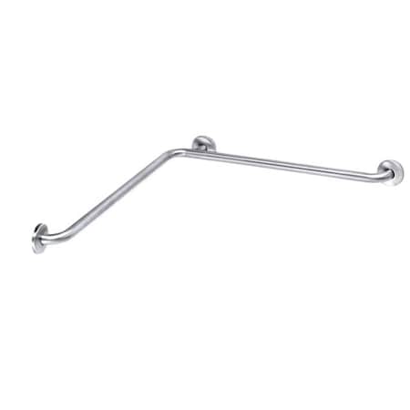 Bobrick Peened B583799 Satin Stainless Steel Grab Bar, 36" L, 304 Stainless Steel, Satin Stainless Steel B5837.99