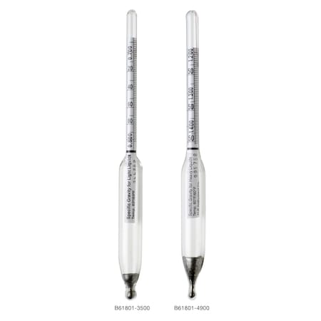 Bel-Art H-B DURAC 0.890/1.000 Specific Gravity Hydrometer:165mm (6.5 in )Length B61801-3700