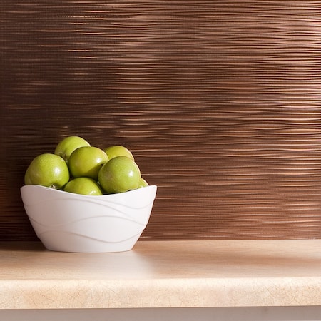Fasade Fasade 18in x 24in Ripple Oil Rubbed Bronze Backsplash Panel 5pk PB6226