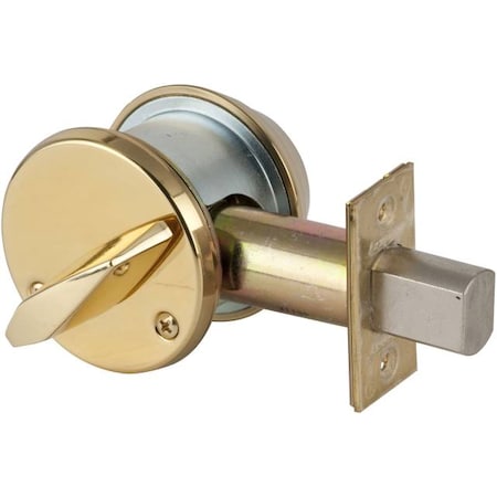Schlage Commercial Bright Brass Deadbolt B663605 B663605