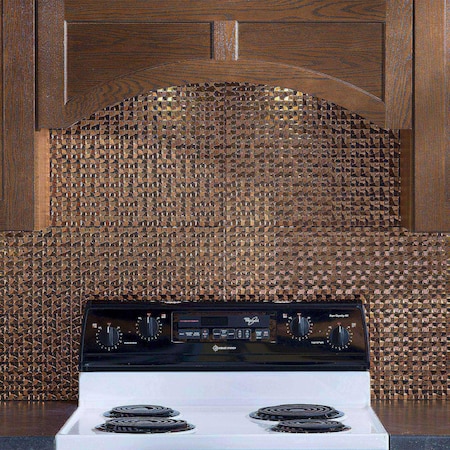 Fasade Fasade 18in x 24in Terrain Antique Bronze Backsplash Panel 5pk PB6731
