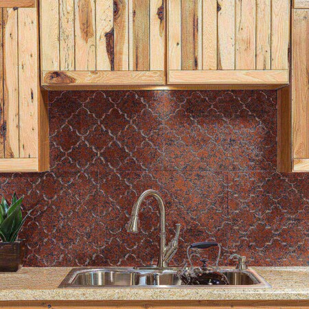 Fasade Fasade 18in x 24in Monaco Moonstone Copper Backsplash Panel 5pk PB6818