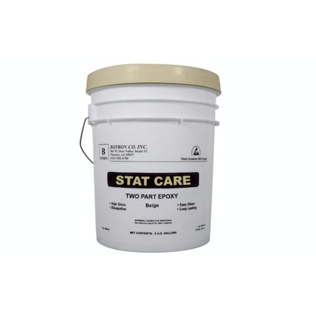 Botron Co 5 gal. Light Gray ESD Floor Paint, Slip Resistance Finish, Light Gray, Water Base B8775LG