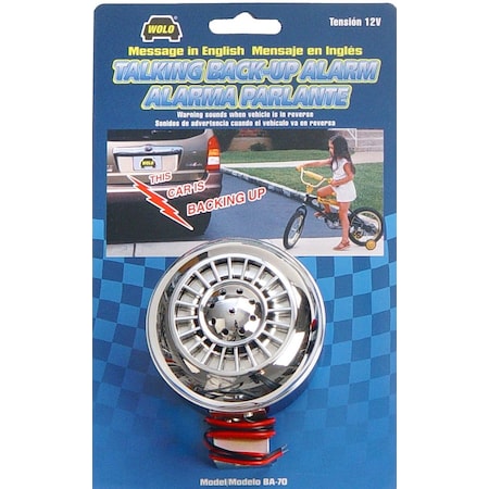 Wolo Talking Back-Up Alarm, English BA-70