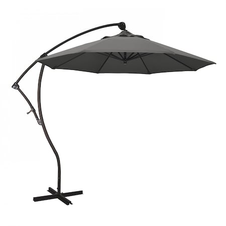 California Umbrella Patio Umbrella, Octagon, 95" H, Sunbrella Fabric, Charcoal 194061009871