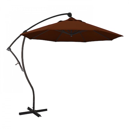 California Umbrella Patio Umbrella, Octagon, 95" H, Pacifica Fabric, Brick 194061010600
