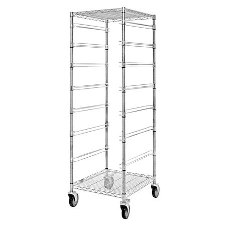 Quantum Storage Systems Bin Cart, 1,200 lb Load Capacity, 24 in Overall L, 69 in Overall H, 21 in Overall W BC212469M