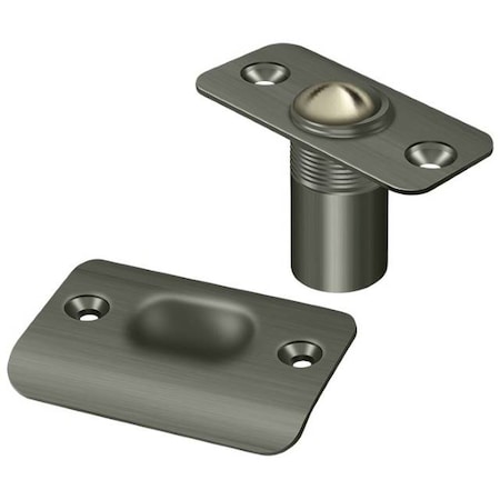 Deltana Ball Catch, Round Corners Antique Nickel BC218RU15A