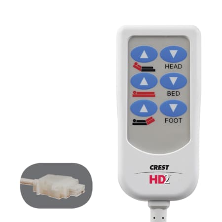 Crest HD2 Bed Control, 8 ft., Cord, Various Br BCAA600