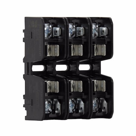 Eaton Bussmann Open Fuse Block, CC UL Class, 600V AC/DC Volt Rating, 3 Poles, Pressure Plate BCCMM603-3PQ