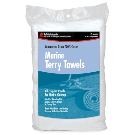 Buffalo Industries Marine Terry Towel Roll, PK6 60248