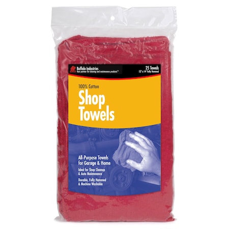 Buffalo Industries Shop Towel Bag, PK10 62010C