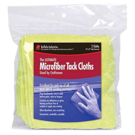 Buffalo Industries Microfiber Tack Cloth Bags, PK144 65008