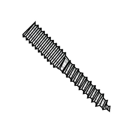 Zoro Select Hanger Bolt, 1/4"-20 Thread to 1 1/2 in, 18-8 Stainless Steel, 100 PK 1424BH188