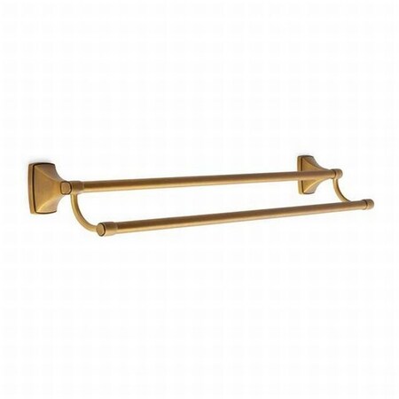 Amerock BH26505GB 24" (610 mm) Clarendon Double Towel Bar Gilded Bronze Finish BH26505GB