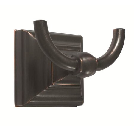 Amerock BH26512ORB Markham Double Prong Robe Hook Oil Rubbed Bronze Finish BH26512ORB