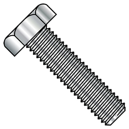 Zoro Select 1/4-20X2 18-8 Hex Tap Bolt, Stainless Steel, PK 100 1432BHT188