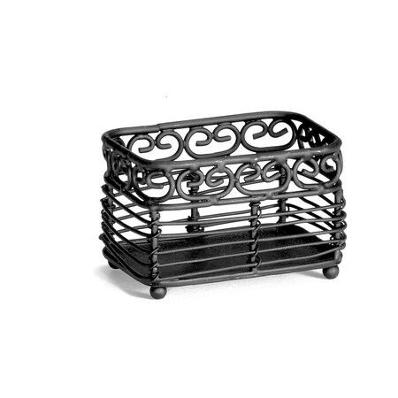 Tablecraft Premium Sugar Packet Hldr, 3"X2.5"X2" BK256