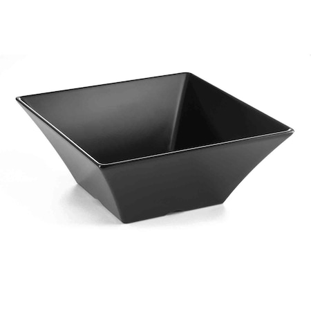 Tablecraft Square Bowl, Black, 10"X10"X4" BKMB94