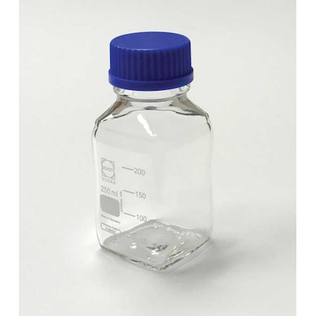 United Scientific Media/Storage Bottles, Square, 250, PK 10 BMS0250